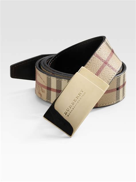 Burberry men's belts on sale